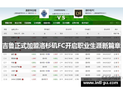 吉鲁正式加盟洛杉矶FC开启职业生涯新篇章